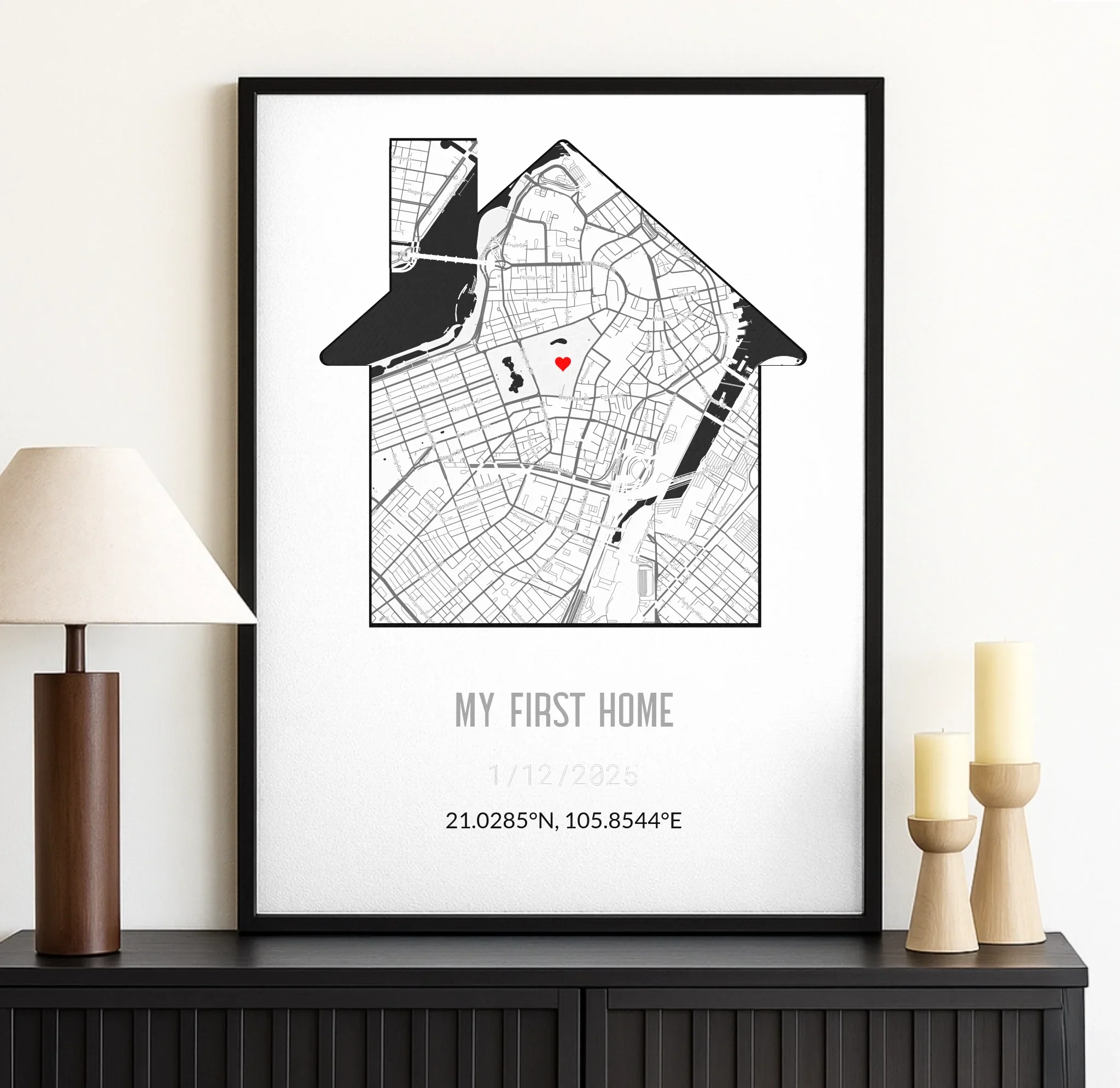 Personalized New Home Map Canvas - Image 13