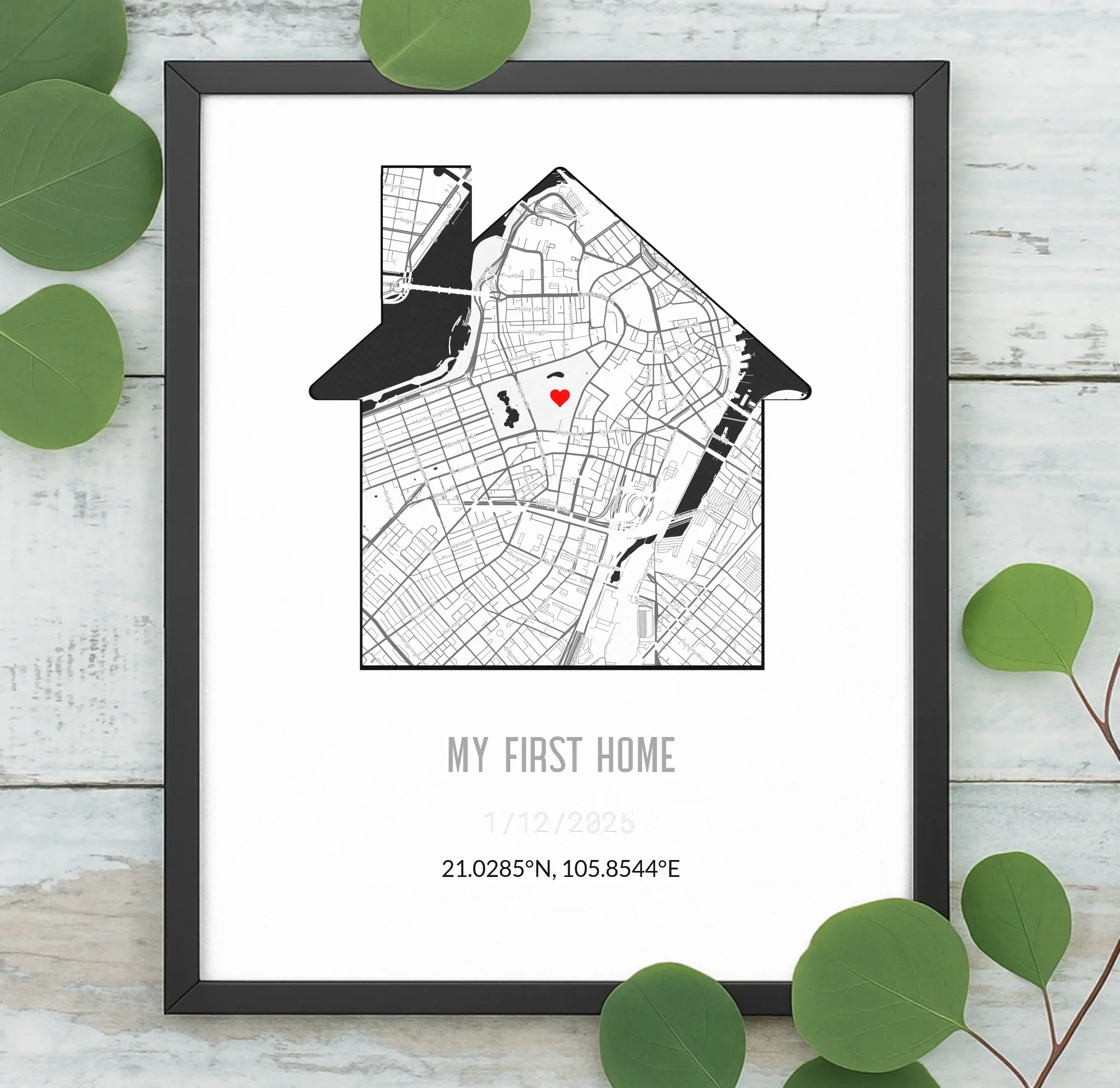 Personalized New Home Map Canvas - Image 8